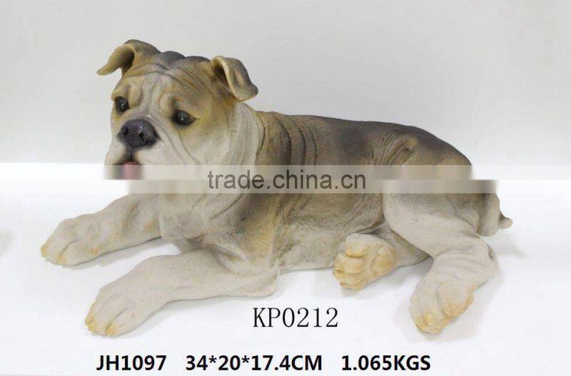 2015 China Supplier hot new products lifelike resin dog statues,dog statues for sale