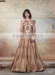 Obligingness Brown Raw Silk Lehenga Choli/indian lehenga online shopping