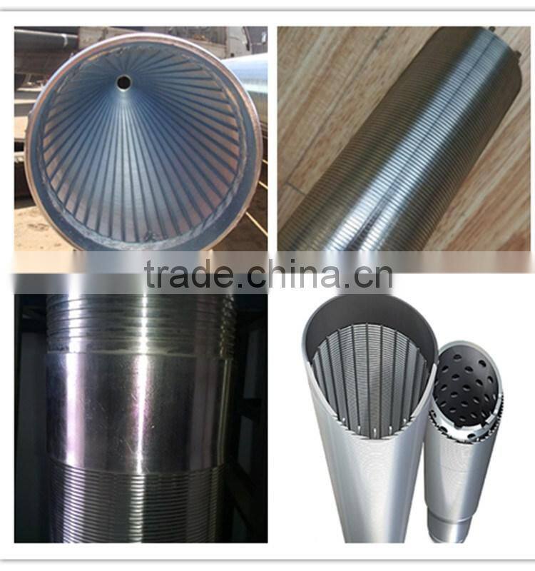 johnson v shaped wire welded stainless steel water well screens
