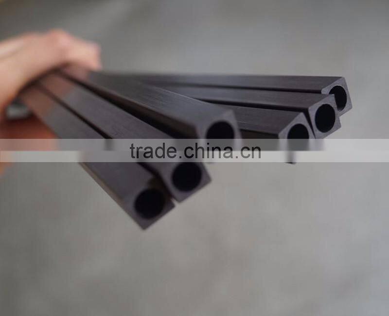 Juli professional supplier pultruled carbon fiber square round tube, carbon fiber tube profiles