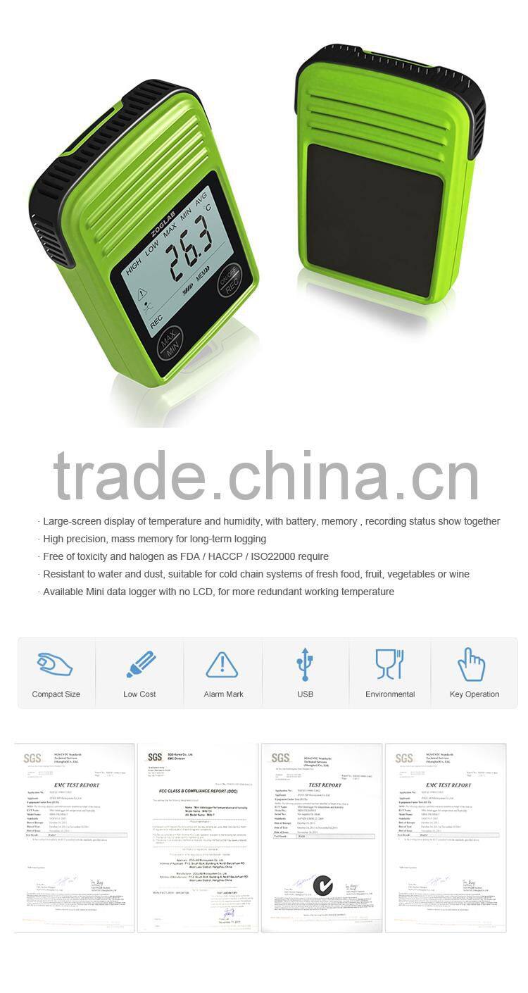 MINI Portable Temperature Humidity Meter Digital Thermo Hygrometer Data Logger