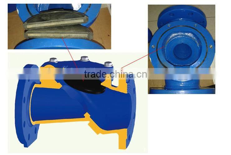 Rubber seated swing check valve