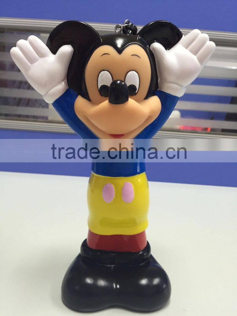 Mickey Mouse Vinyl Toy, Factory Stock Plastic Toy