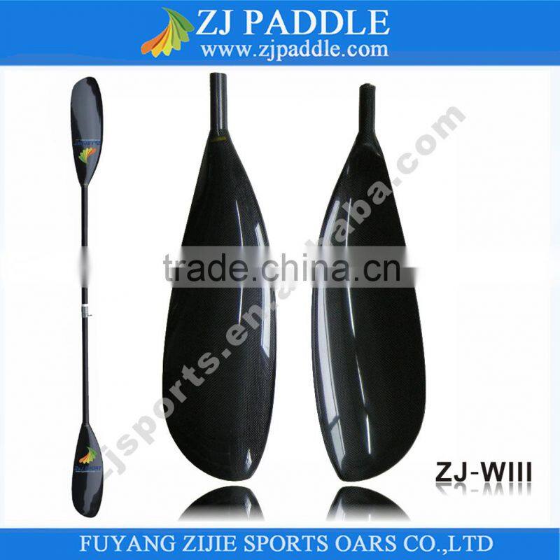 Carbon Oval Shaft Kayak Paddle with Two Piece Blades
