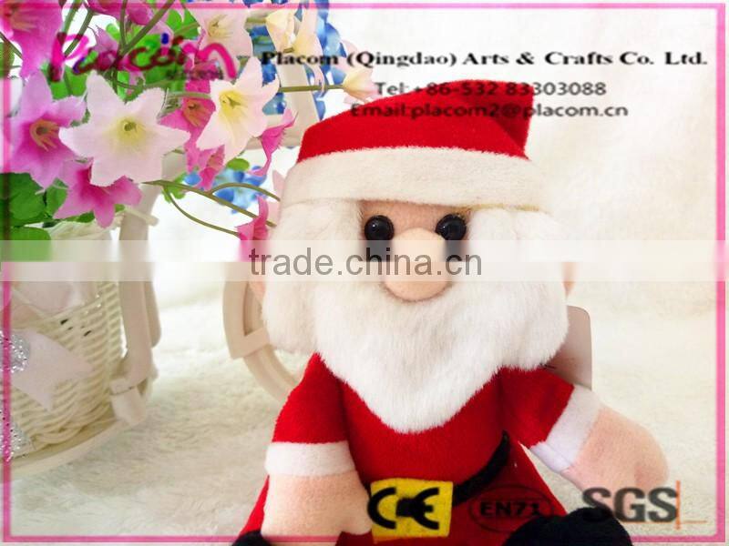 2016 Fashion cute plush toy Chirstmas Santa Claus stuffed toy