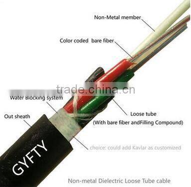 12F Singlemode Loosetube Single Jacket Outdoor Cable Non Armored