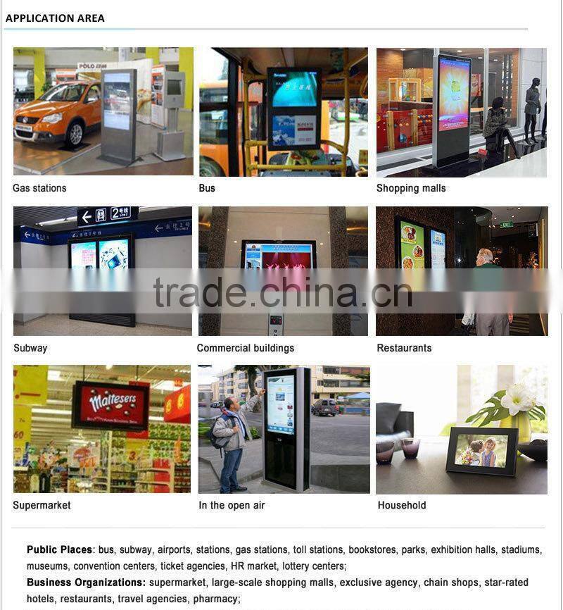 metal case usb sd card 16:9 dc12v 18.5inch advertising media player