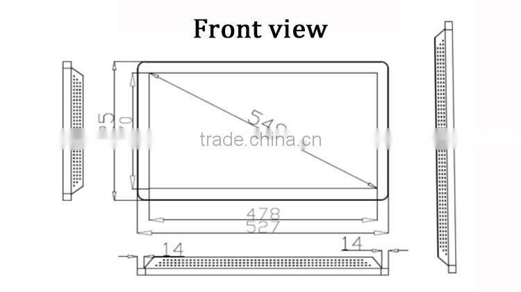 Wall mount 21.5 inch touch screen all-in-one computer