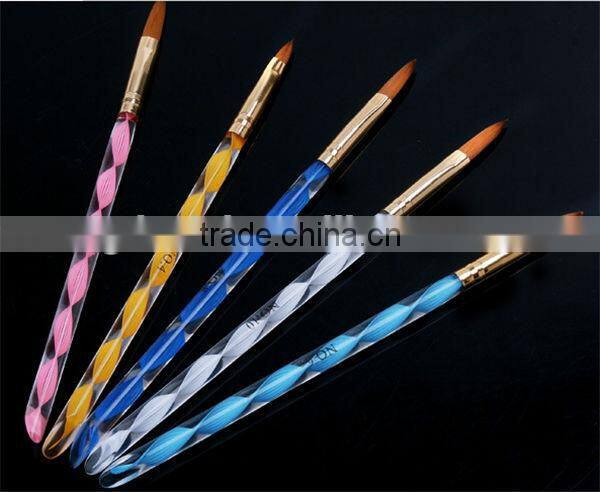 3pcs Red fashion makeup Nail art brush