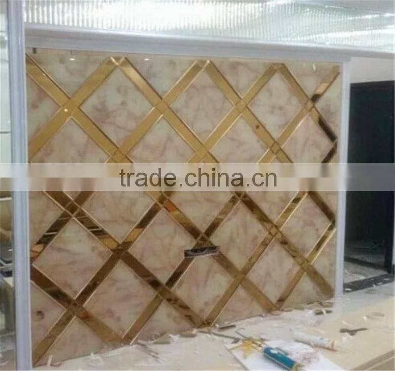 safty decorative glass for wall with deco
