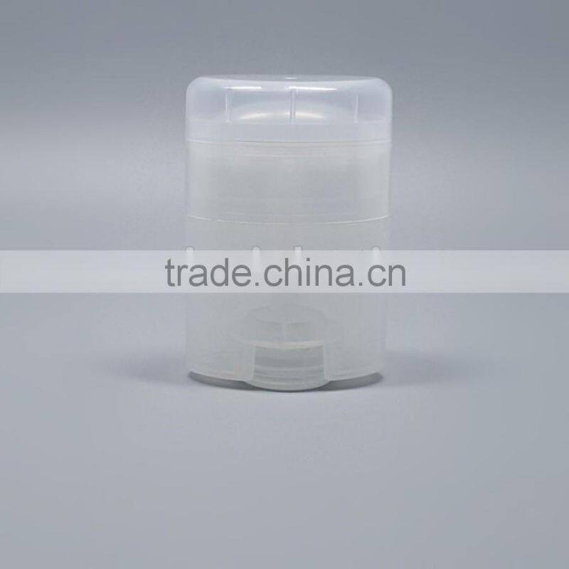 50ml clear plastic deodorant stick bottle container,PP deodorant gel container for body care