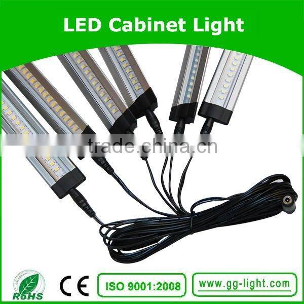 Linkable super slim led under cabinet lighting china with IR sensor switch and connector