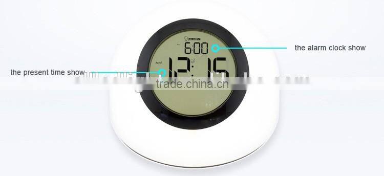 Led Mood Lamp Light with Digital Alarm Clock Lava Lamp 7 Color Chaning Night Light Touch Led Desk Table Lamp