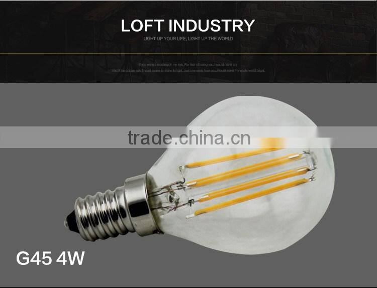 Wholesale LED filament light bulb G45 1W light bulb with top quality