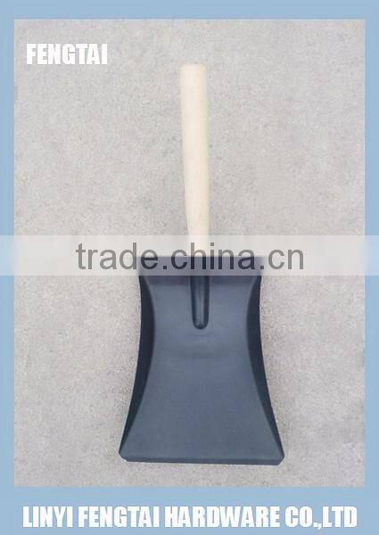 Garden Small Wooden Handle Coal Shovel Metal Dustpan
