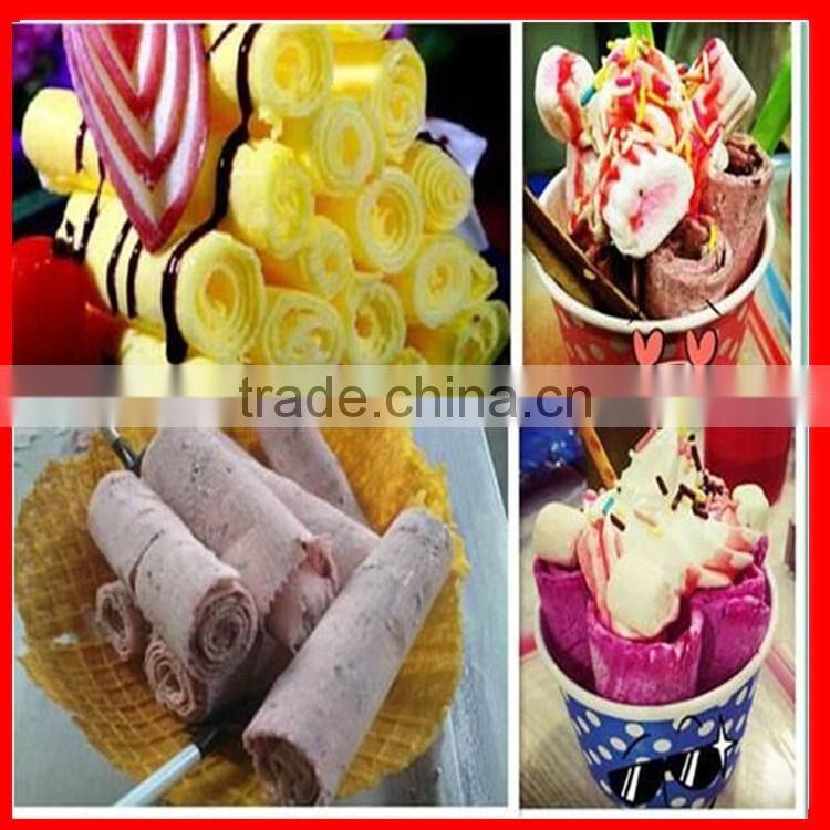 Ten container fried ice cream cold plate roll machine