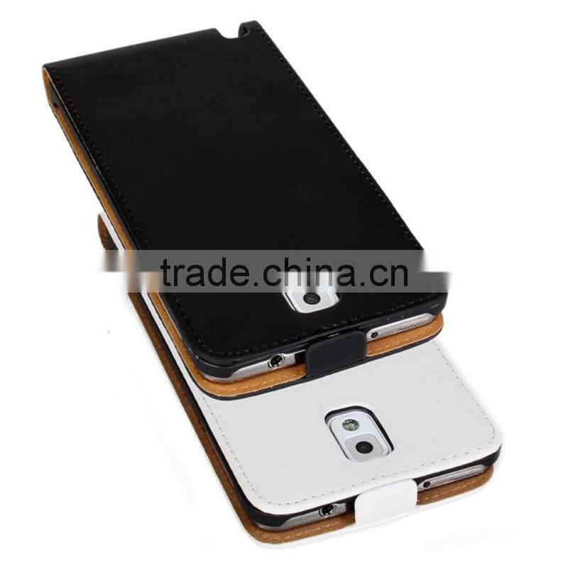 leather flip mobile phone case For samsung galaxy note3 N9000 PU with stand