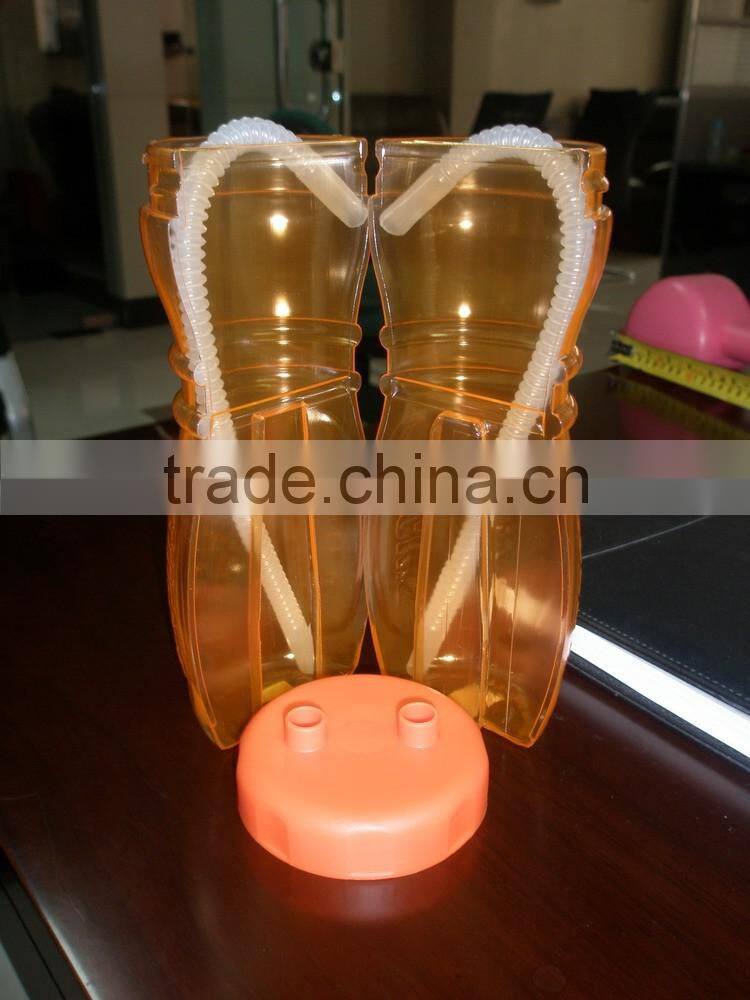 bottle with drinking tube,OEM drinking bottle With Handle, Sport bottle for kids Plastic Water Bottle