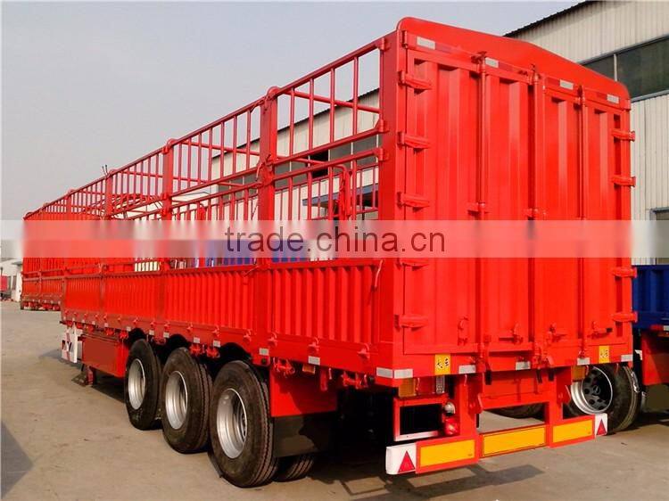 fence wall side open cargo truck trailer for sale