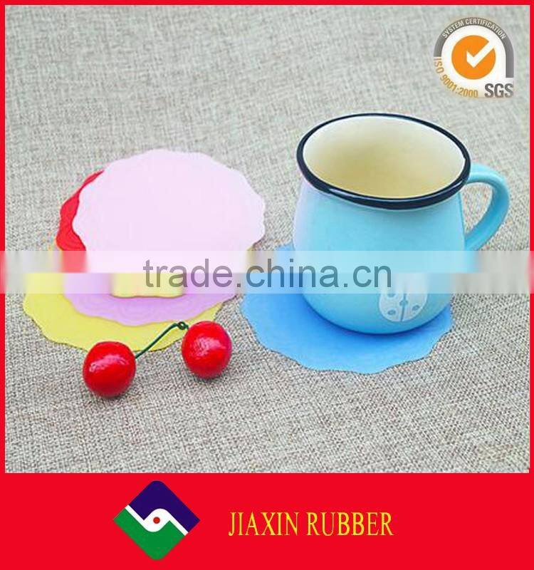 Romantic silicone coffee cup mats tea cup rubber mat coaster placemats