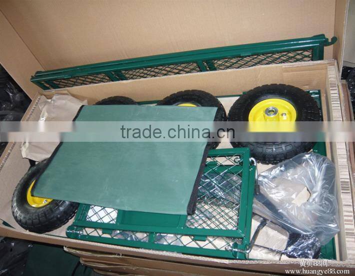 rolling garden cart with seat