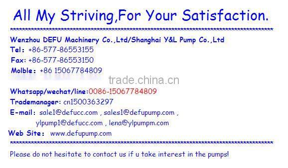 Y&L (China) Electric Motor Horizontal Irrigation Pump/Horizontal Electric Motor Water Pump/Horizontal Pump