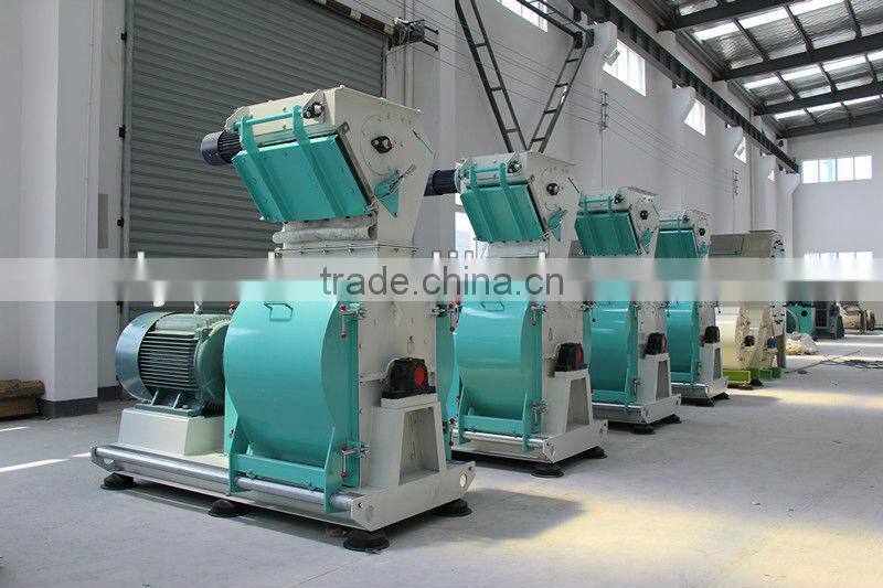 Hammer mills with eucalyptus wood skin after crushing