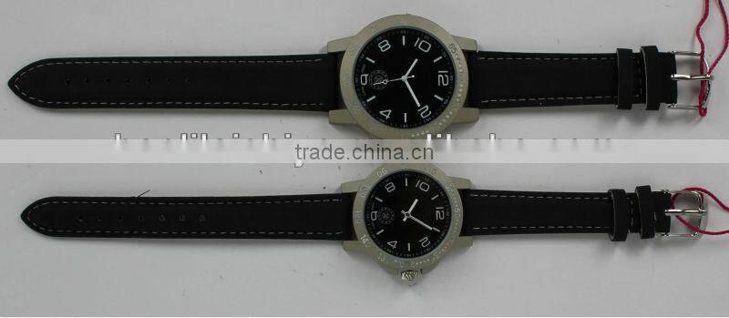 Marvelous fashionable well-formed bolda cheapest men quartz PU leather watches