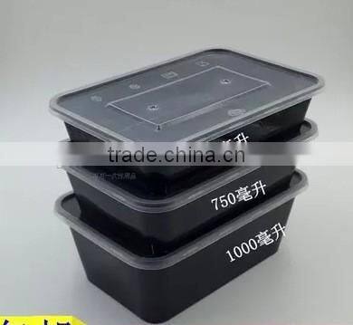 Single Chamber Disposable Plastic Microwave Safe PP Food Container,Bento Lunch Box