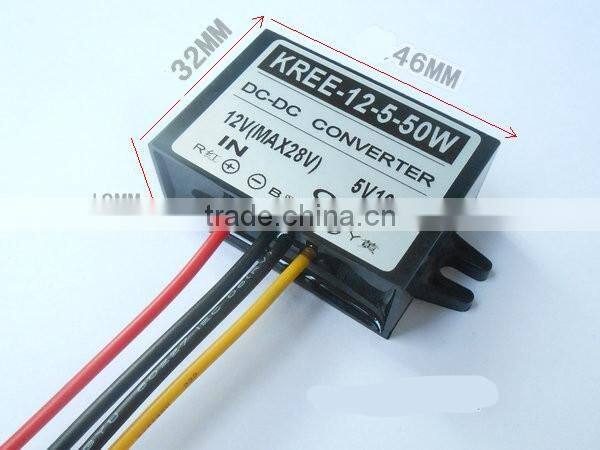 12V turn 5V 24V car power converter switch 5V buck module DC-DCLED car screen with 3 P10