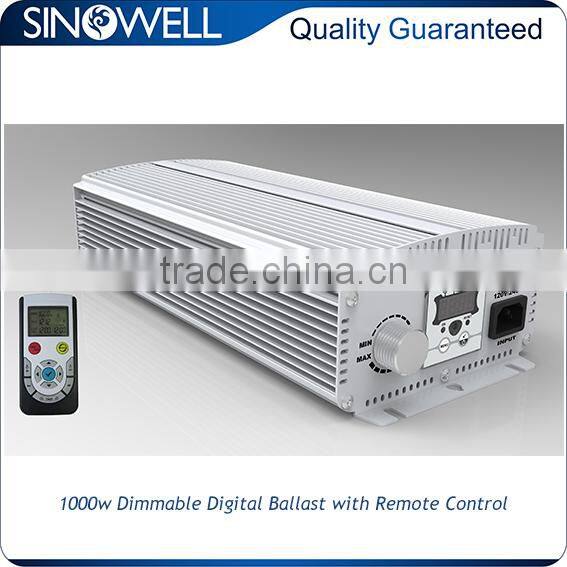 China Honest Manufacturer SINOWELL Hydroponics 1000 watt Double Ended Grow Light Digital Ballast