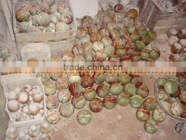 Factory Made Buy cheap PURE home decoration ONYX APPLE WITH BRASS LEAF HANDICRAFTS