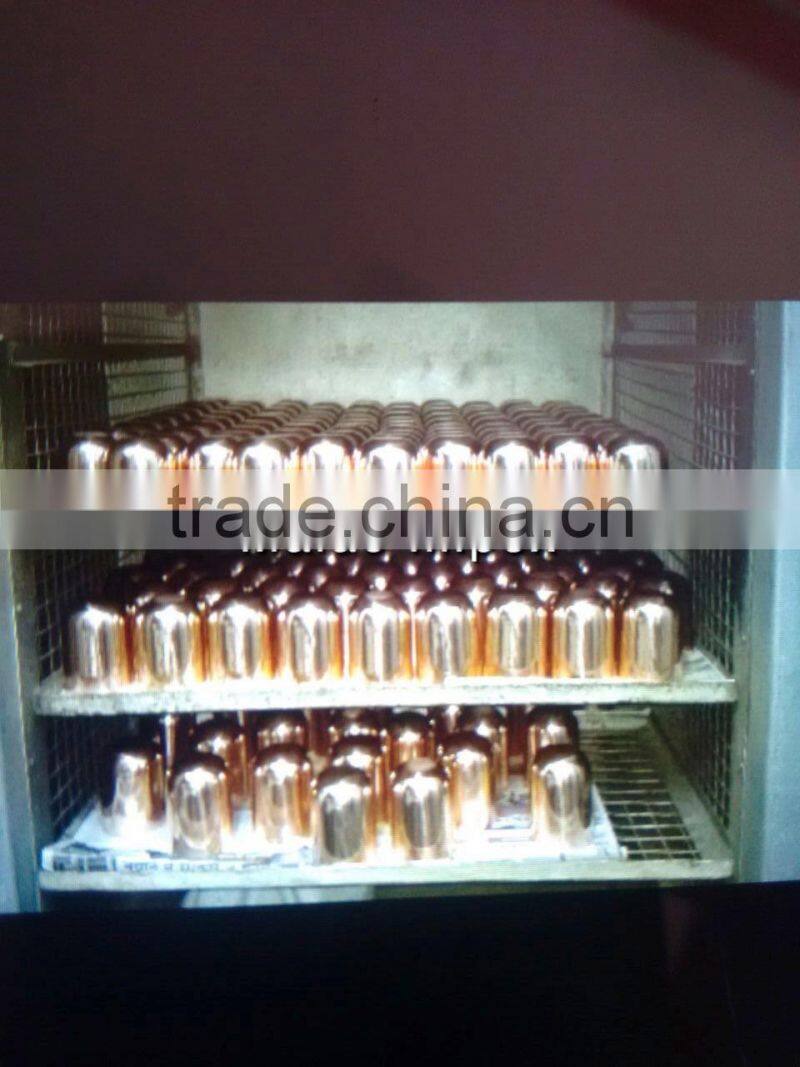 New design hammered brass candle jar with lid