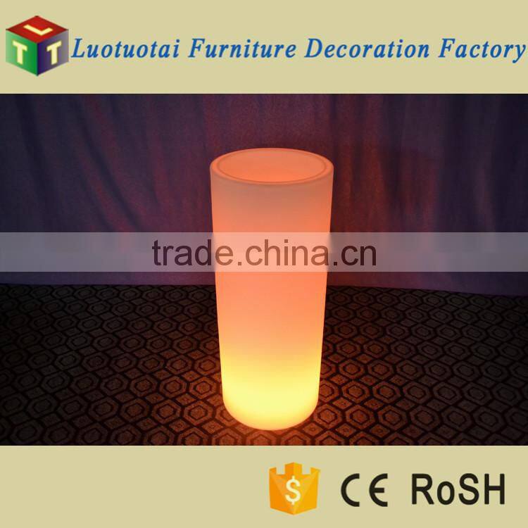 Dia38*H96cm RGB color changing waterproof IP65 LED light flower pot/LED ice bucket