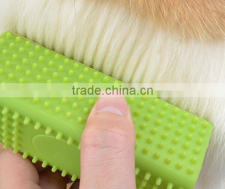 CY064 Pet Comb Mucous Wool Implement Silicone Brush Cat and Dog Fur Cleaner Pets Hair Comb