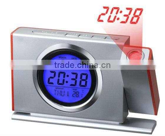 Promotional Projection Talking Alarm Clock with FM Radio