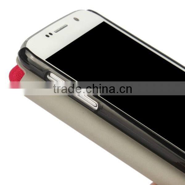 2016 popular ultra-thin wallet pu leather case for Samsung Galaxy S6, phone case cover