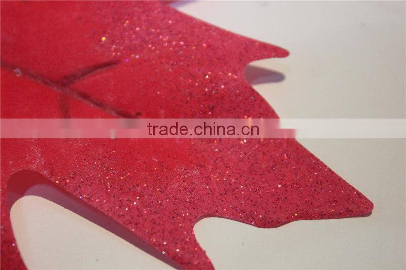 shinning artificial maple leaves fabric leaf branch
