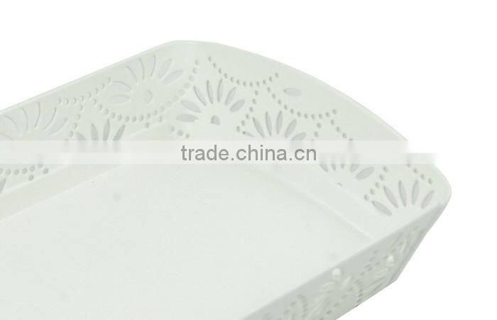 Metal Hollow Office Desk Supplies Organizer Storage Drawer Tray