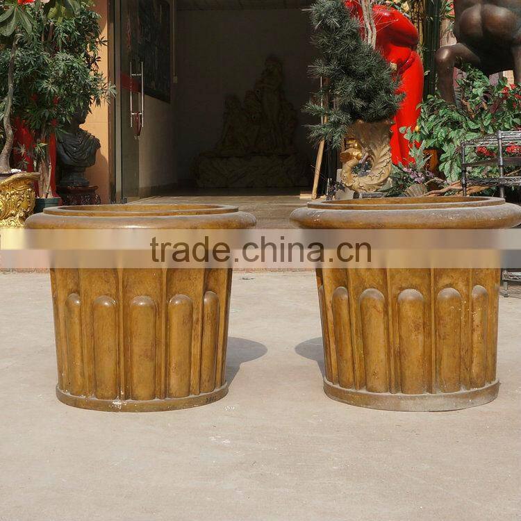 Fiberglass planter flowerpot