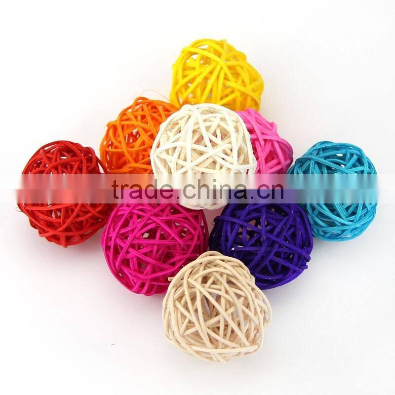 Rattan wicker ball decor for Garden outdoor