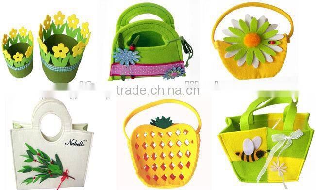 hot sale 2017 top quality new products wedding home festival party interior ornoment the most popular eco felt fabric flower