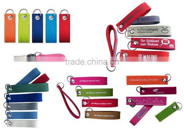 2017 fashion new nonwoven polyester felt custom print design your own key tag hotel room promotion gift OEM ODM China factory