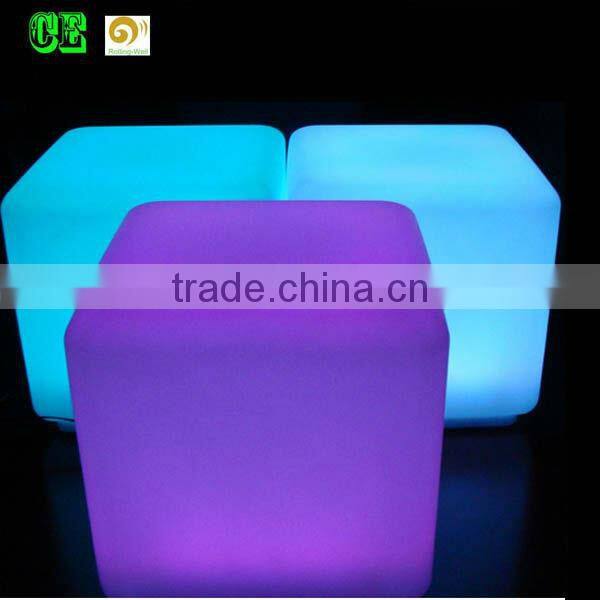 Energy Colorful rechargeable Fashion LEDfurniture plastic lighting bedroom cube chair/table