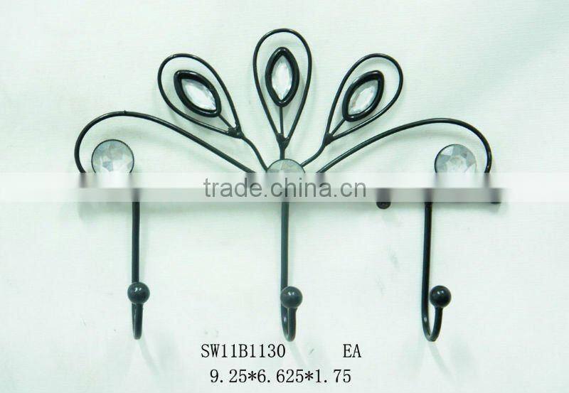 vintage wall shelf hooks