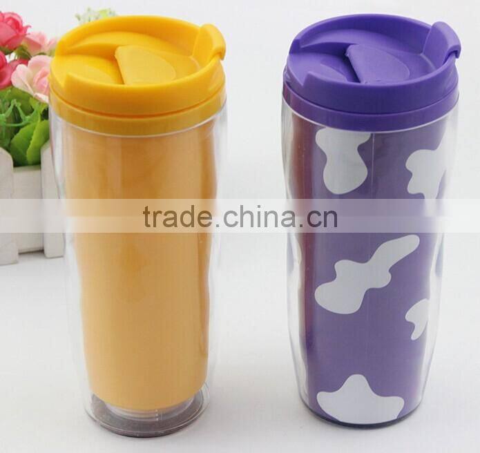 Double Wall Plastic Cup Sports water bottle coffee mug