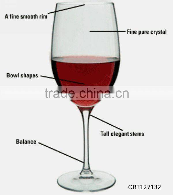 19oz lead free crystal wine glass