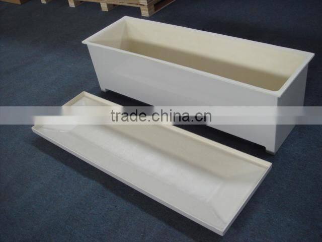 White dock box, FRP storage box durable fiberglass