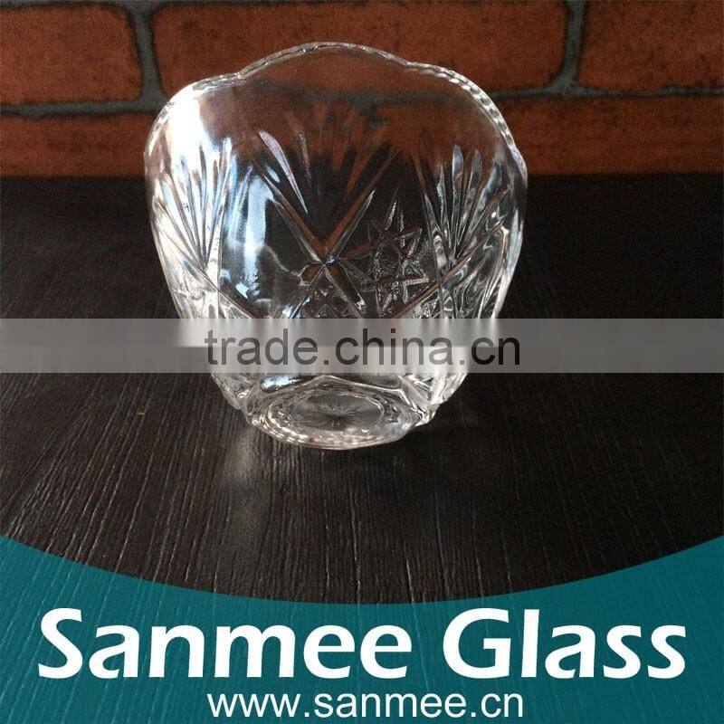 Small Pentagram Pattern Candle Holder Glass for Sale