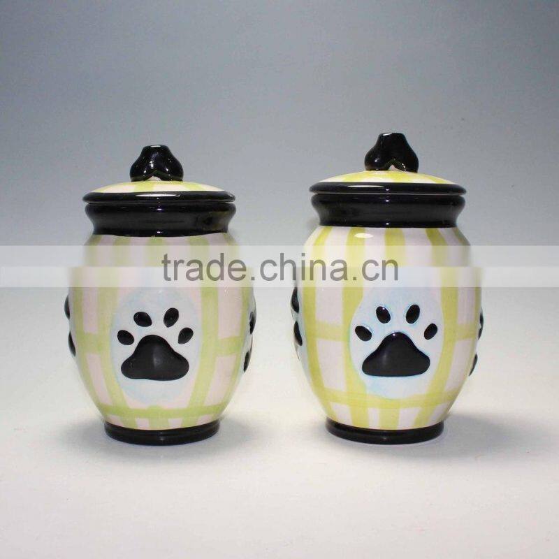 Ceramic Pet Food Container Dog Food Jar